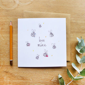 Charlotte Macey "Bee mine" greetings card