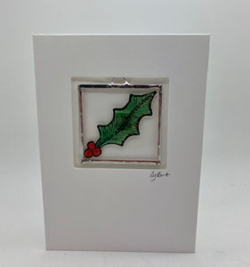 Liz Dart Stained Glass holy stained glass greetings card Stroud