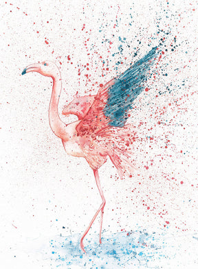 Amy Primarolo Art Flamingo greetings card