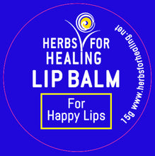 Load image into Gallery viewer, Herbs For Healing Lip balm for happy lips 15g (formerly lip balm for cold sores)