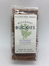 Load image into Gallery viewer, Buckies Buckwheat Rosemary Crackers