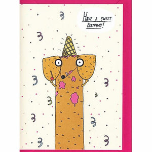 Forever Funny "Have a sweet birthday" greetings card