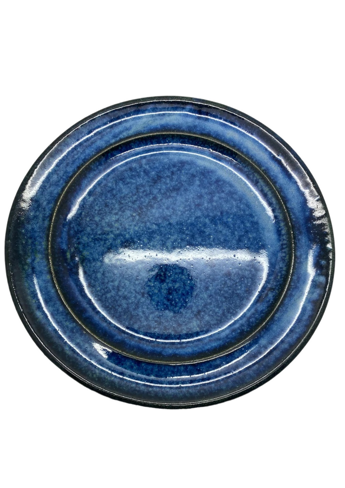 Lansdown Pottery ocean blue side plate (LAN 01)