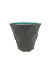 Load image into Gallery viewer, Adam Pilmer Ceramics geometric slip cast houseplant pot/vase (AHRP)