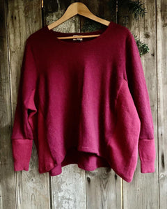 Nimpy Clothing Upcycled 100% cashmere pink boxy jumper medium