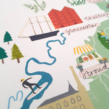 Load image into Gallery viewer, Stephanie Cole Design Cotswolds Map A3 print
