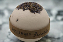 Load image into Gallery viewer, Bathe in Stroud bath bomb “Breathe” Lavender and Eucalyptus essential oils bath bomb