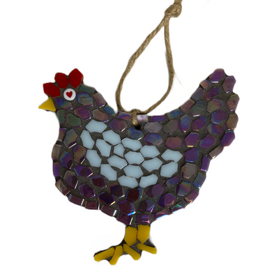 Jane Bolton mosaic hen (JB)