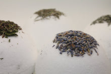 Load image into Gallery viewer, Bathe in Stroud bath bomb “Breathe” Lavender and Eucalyptus essential oils bath bomb