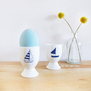 Charlotte Macey "Blue Yacht" egg cup (CMT 108)