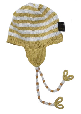 Amanda Hawkins Knitwear Hand knitted cotton new born baby hat