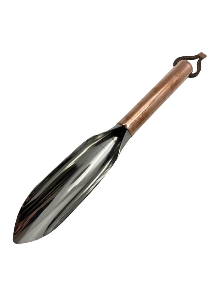 Uncle Peter’s Trowel 11 inches with leather strap gardening trowel 