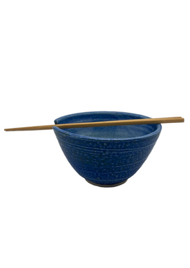 Lansdown Pottery ash blue noodle bowl (LAN)