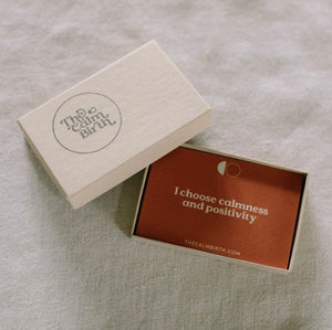 The Calm birth affirmation cards