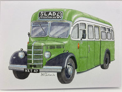 Broody Designs Slad bus greetings cards (Broody)