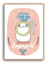 Load image into Gallery viewer, Forever Funny &quot;Engaged!&quot; Greetings card (Anastassia)