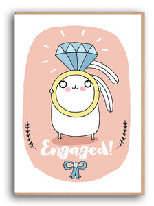 Forever Funny "Engaged!" Greetings card (Anastassia)