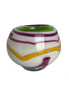 Nigel Calvert blown glass “Cookie jar” (Calvert)