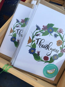 Lemon Street Cards "Thank you" greetings card