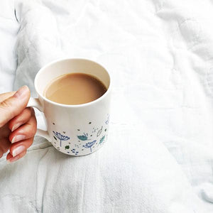Charlotte Macey "Blue cow" parsley mug (CMT106)