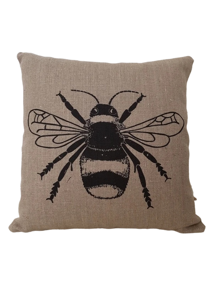 Lizzie Mabley Fabric and Home Bee cushion (Blue)