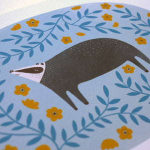 Stephanie Cole Design “Badger” A4 print (STECO)