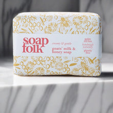 Load image into Gallery viewer, Soap Folk -Soap Folk - Organic goat&#39;s milk and honey soap 105g