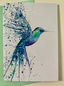 Amy Primarolo Art “Hummingbird” greetings card (Amy)