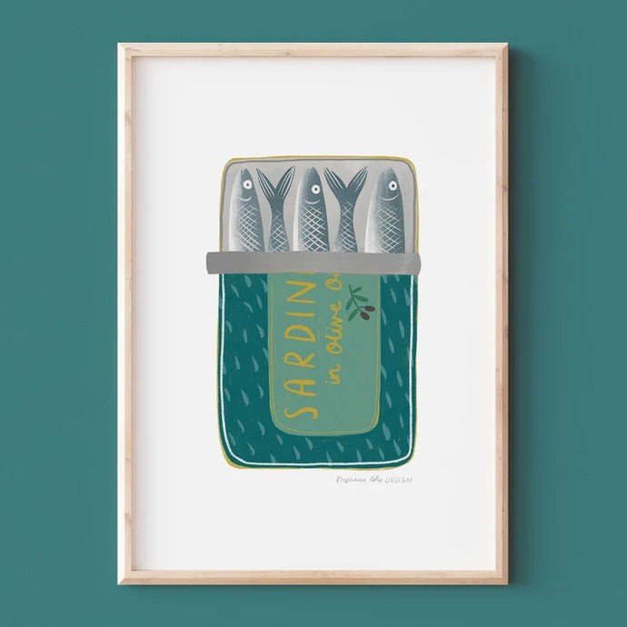 Stephanie Cole Design “Sardines” A4 print