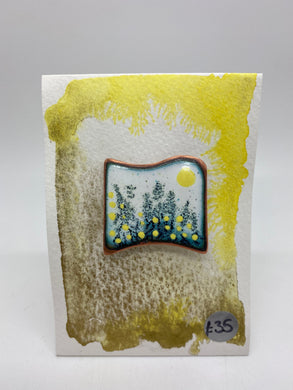 Sally Davis Landscape enamel brooch (Sally)