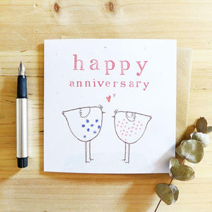 Charlotte Macey "Happy anniversary" greetings card (CMT)