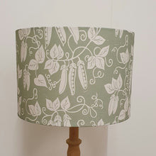 Load image into Gallery viewer, Lizzie Mabley Fabric and Home Green Pea 30cm drum lampshade