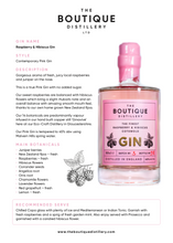 Load image into Gallery viewer, Boutique Distillery pink raspberry and hibiscus Cotswold gin 45% ABV 50cl