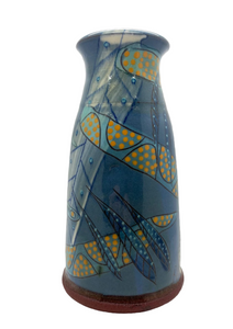 Bridget Williams pottery “micro blue” large vase 