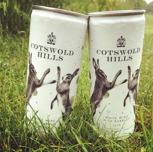 Cotswold Hills White wine with bubbles 250ml can 12% Vol
