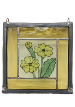 Load image into Gallery viewer, Liz Dart Stained Glass buttercup panel