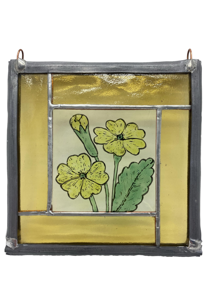 Liz Dart Stained Glass buttercup panel