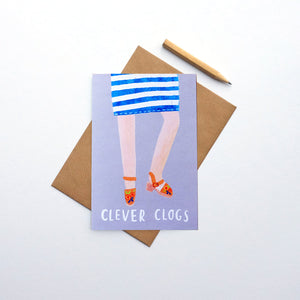 Stephanie Cole Design "Clever clogs" greetings card