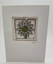 Load image into Gallery viewer, Liz Dart Stained Glass daisy stained glass greetings card Stroud