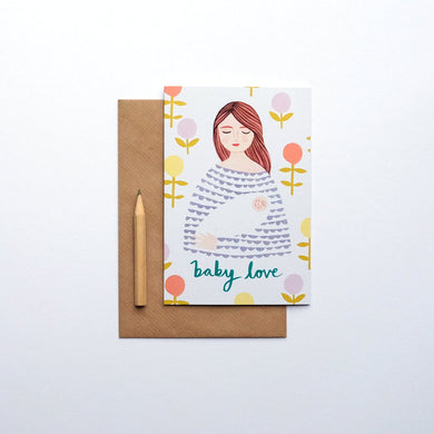 Stephanie Cole Design Baby love greetings card