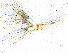 Load image into Gallery viewer, Amy Primarolo Art Barn owl limited edition print 12/100 A3 (AMY)