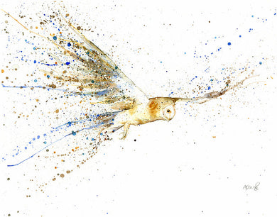 Amy Primarolo Art Barn owl limited edition print 12/100 A3 (AMY)