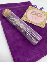 Load image into Gallery viewer, Rose Quartz and Tibetan silver  bookmark by JENNY04