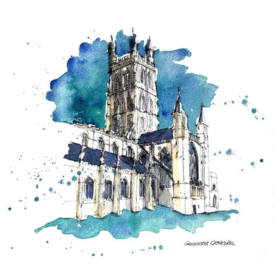Patsy gamble art gloucster cathedral print