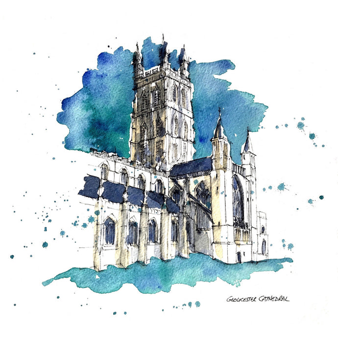 Patsy gamble art gloucster cathedral print