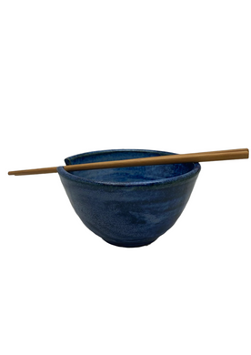 Lansdown Pottery ocean blue noodle bowl (LAN 012)