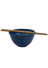 Load image into Gallery viewer, Lansdown Pottery ocean blue noodle bowl (LAN 012)