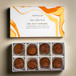 Costello and Hellerstein sea salt caramel truffle