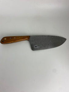 Scratch Knives Damascus Vegetable kitchen knife 16cm long 6.5cm wide (Lees)