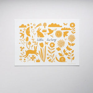 Stephanie Cole Design “Little darling” A4 print (STECO)